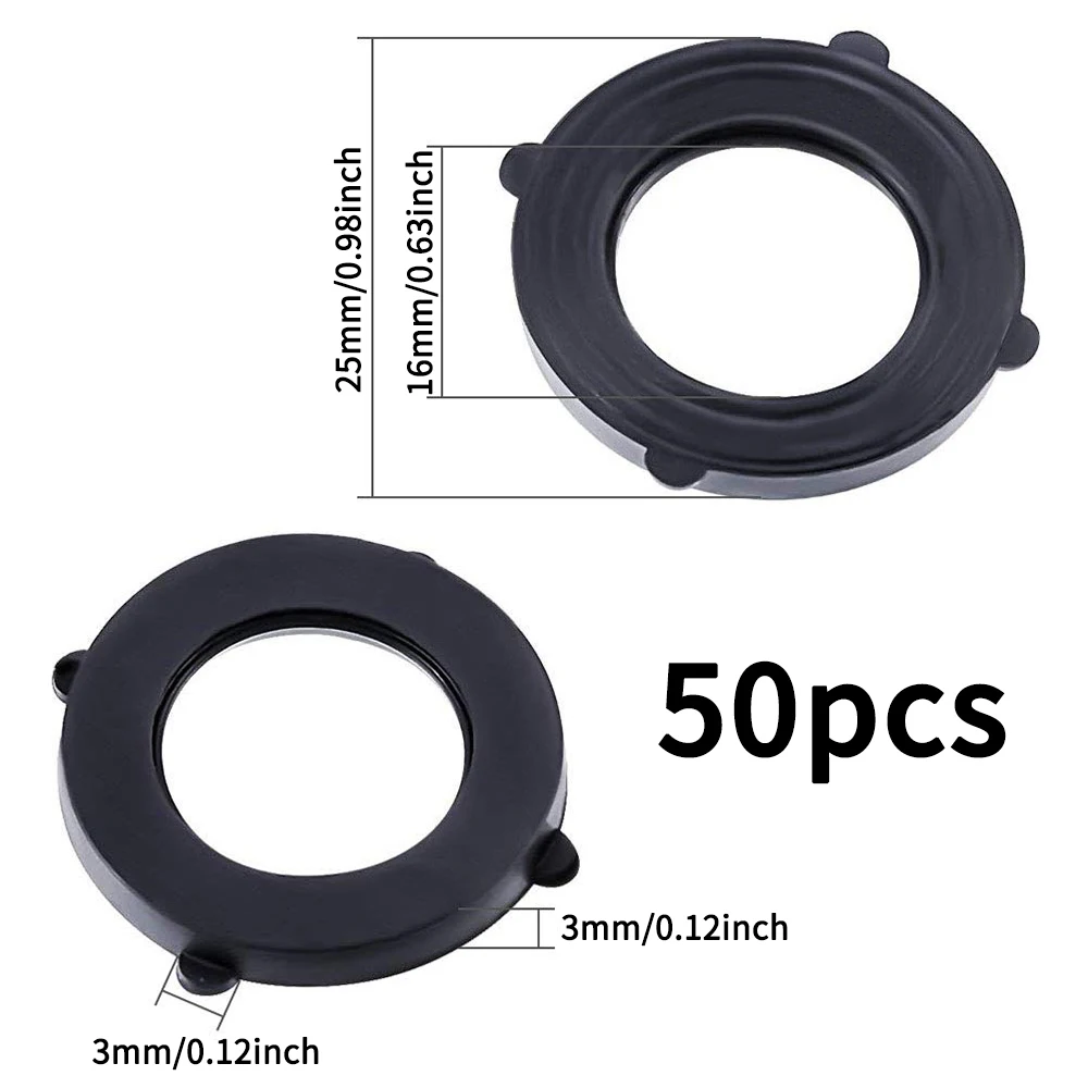 50 Stuks 3/4 Inch Zware Tuinslang Water Kraan Ringen Siliconen Rubberen Afdichtingen Pakking O-Ring Lekvrije fittingen