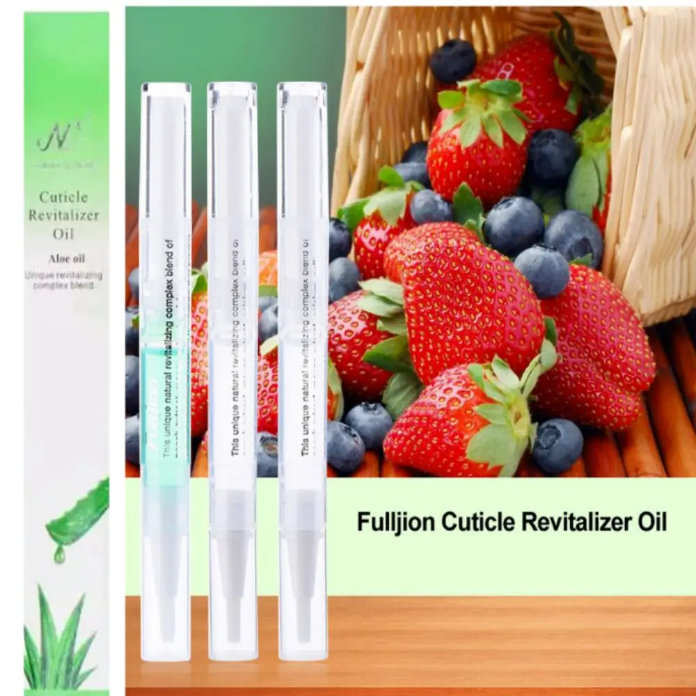 Fruit Flavour Cuticle Pen Brush Portable Moisturizing 2ML Nail Revitalizer Floral Scent Cuticle Treatments