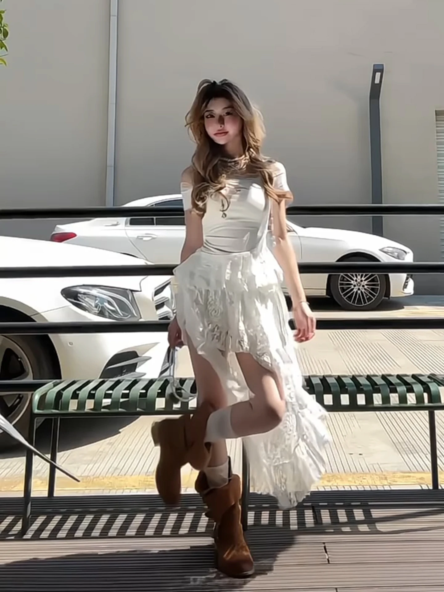 ballet-style-pure-desire-lace-shoulder-short-sleeve-women's-summer-t-shirt-skirt-set-two-piece-design-sensation