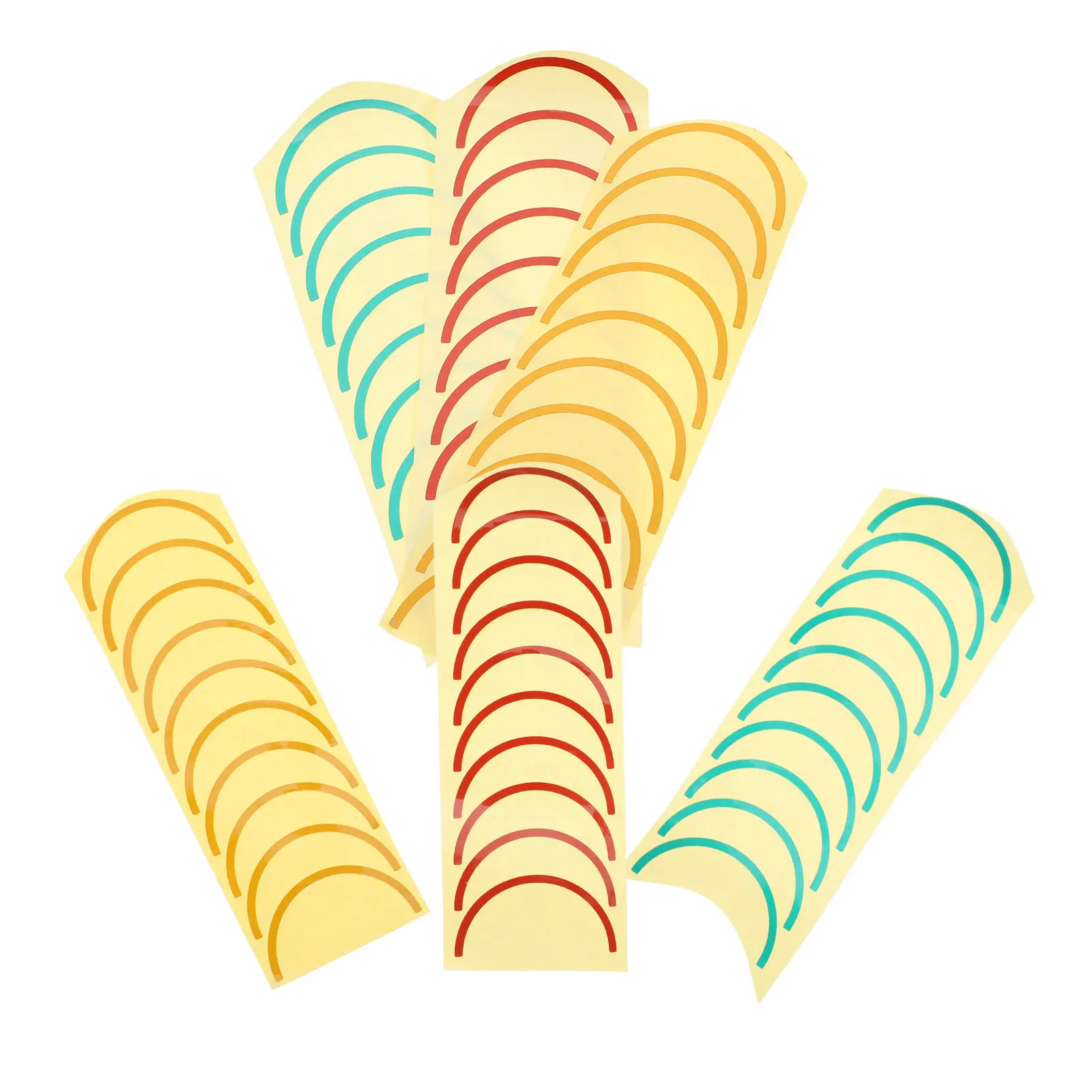 مجموعة ملصقات لاصقة لقياس الضغط ومزودة بالألوان ومقاومة للماء لعرض المدى الدقيق وإشارة ملصق متر متينة