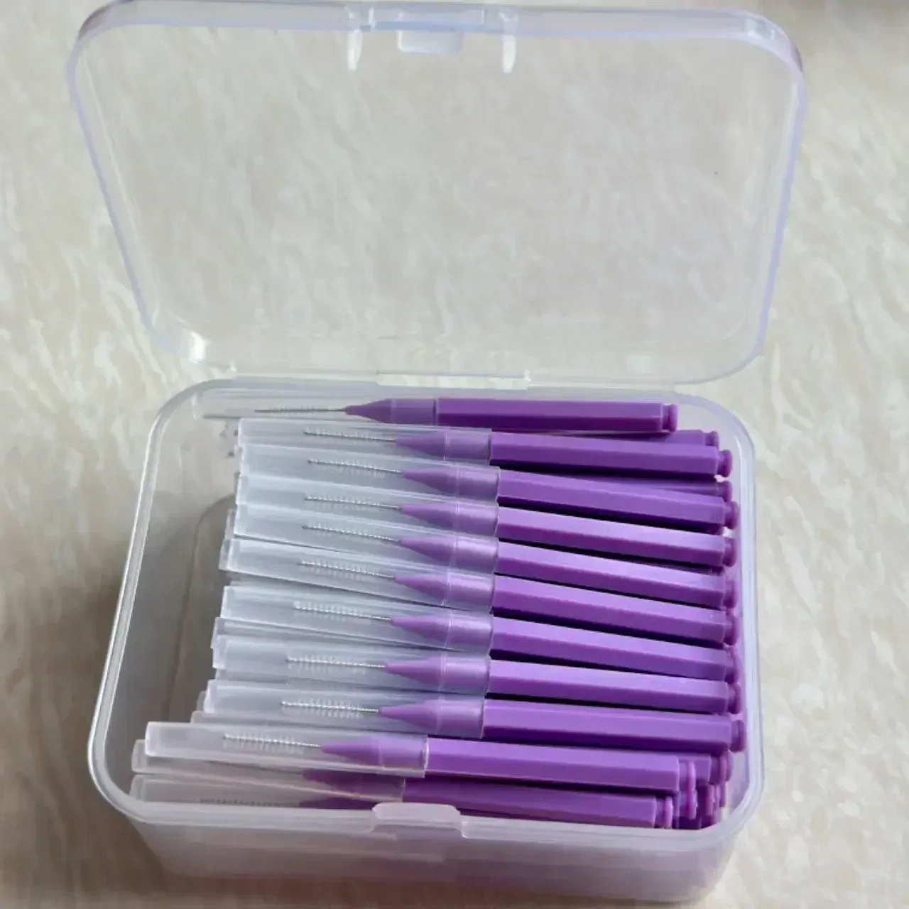 80 stks/doos I-type Rager 0.6-1.5Mm Reiniging Tussen Tanden Mondverzorging Orthodontische I Vorm Tand Floss