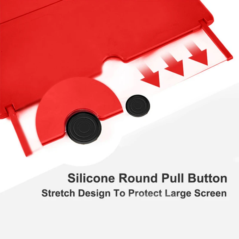 3D 휴대폰 화면 돋보기, HD 비디오 앰프 스탠드, 접이식 휴대폰 데스크탑 브래킷, 영화 게임 앰프용, 10/12 인치