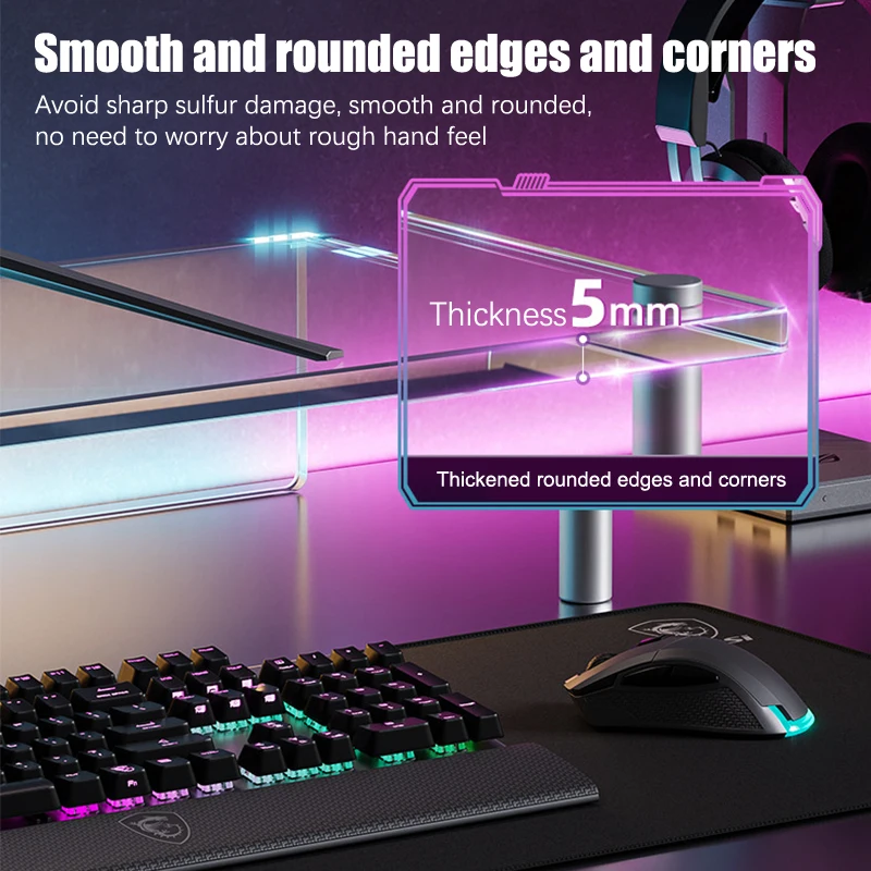 Acrylic Laptop Stand Desktop Computer Screen Monitor Desk Bracket Elevated Desktop Organizer Stand For Reducing Neck Strain