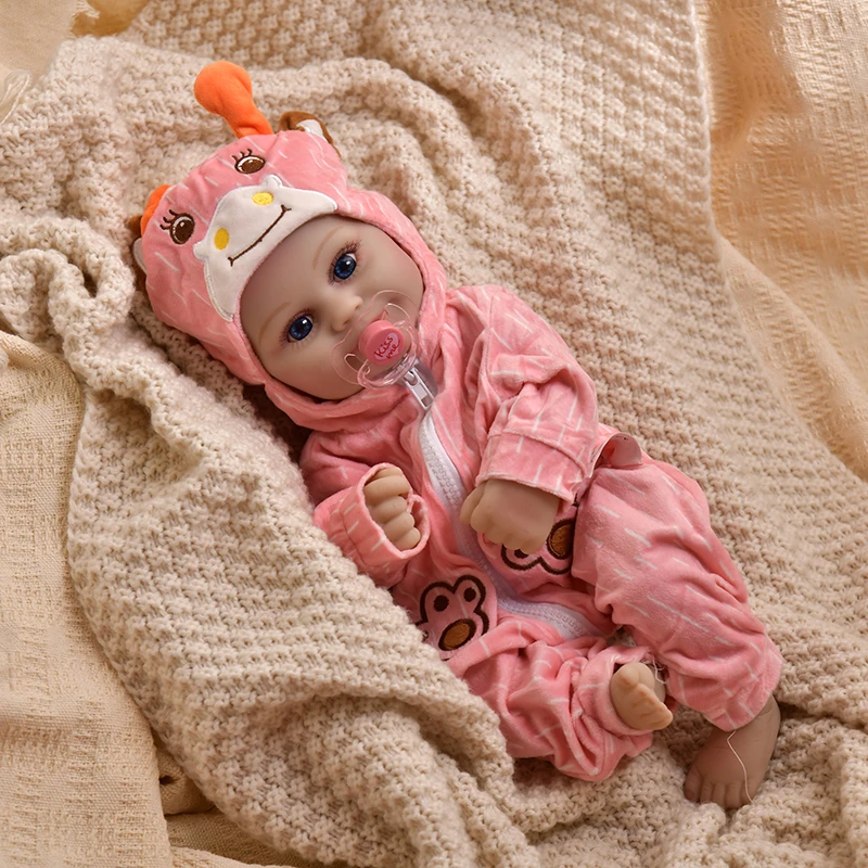 16 Inch 40cm Reborn Baby Dolls Maddie Soft Vinyl Realistic Bebe Reborn Doll Toys Lifelike Baby Dolls Adorable Reborn Toy