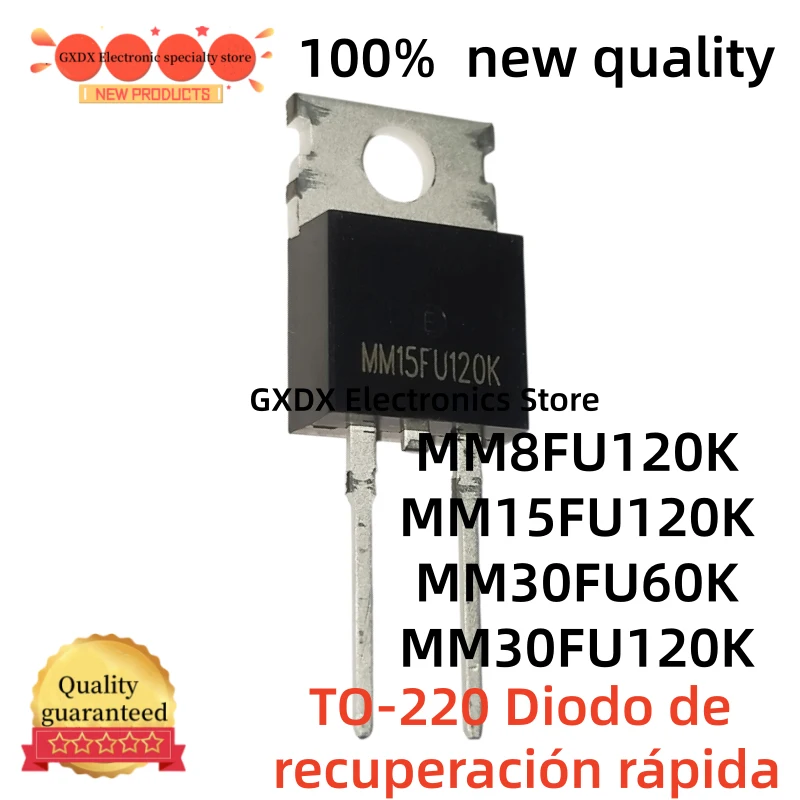 10-20Uds 100% new MM8FU120K MM30FU60K MM15FU120K MM30FU120K TO-220 Fast recovery diode