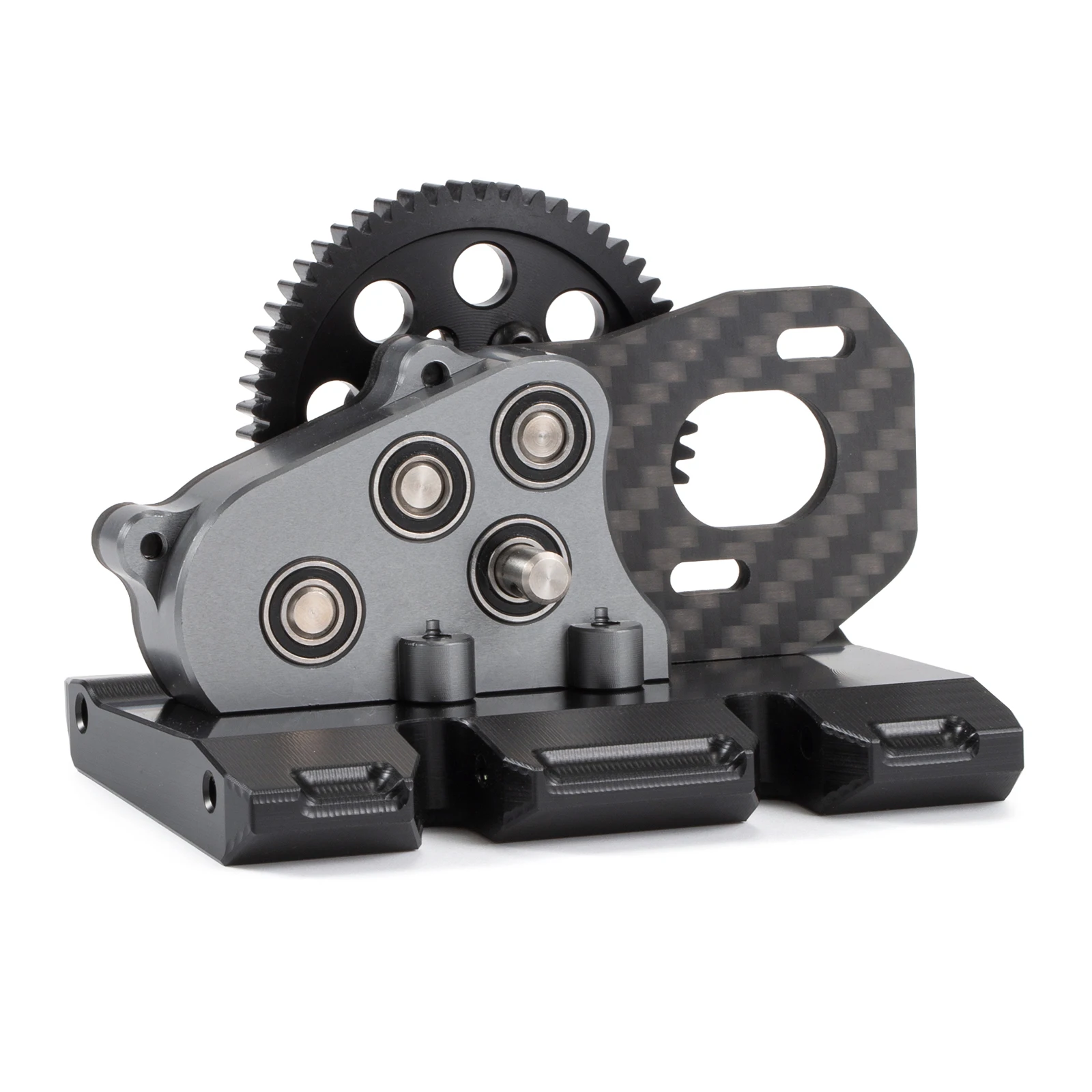 Przekładnia LCG o skoku 32, skrzynia biegów z overdrive'em 29% i 17% do zawodowych podwozi RC Crawler 1/10, modeli Comp Cheater Rigs. — 2