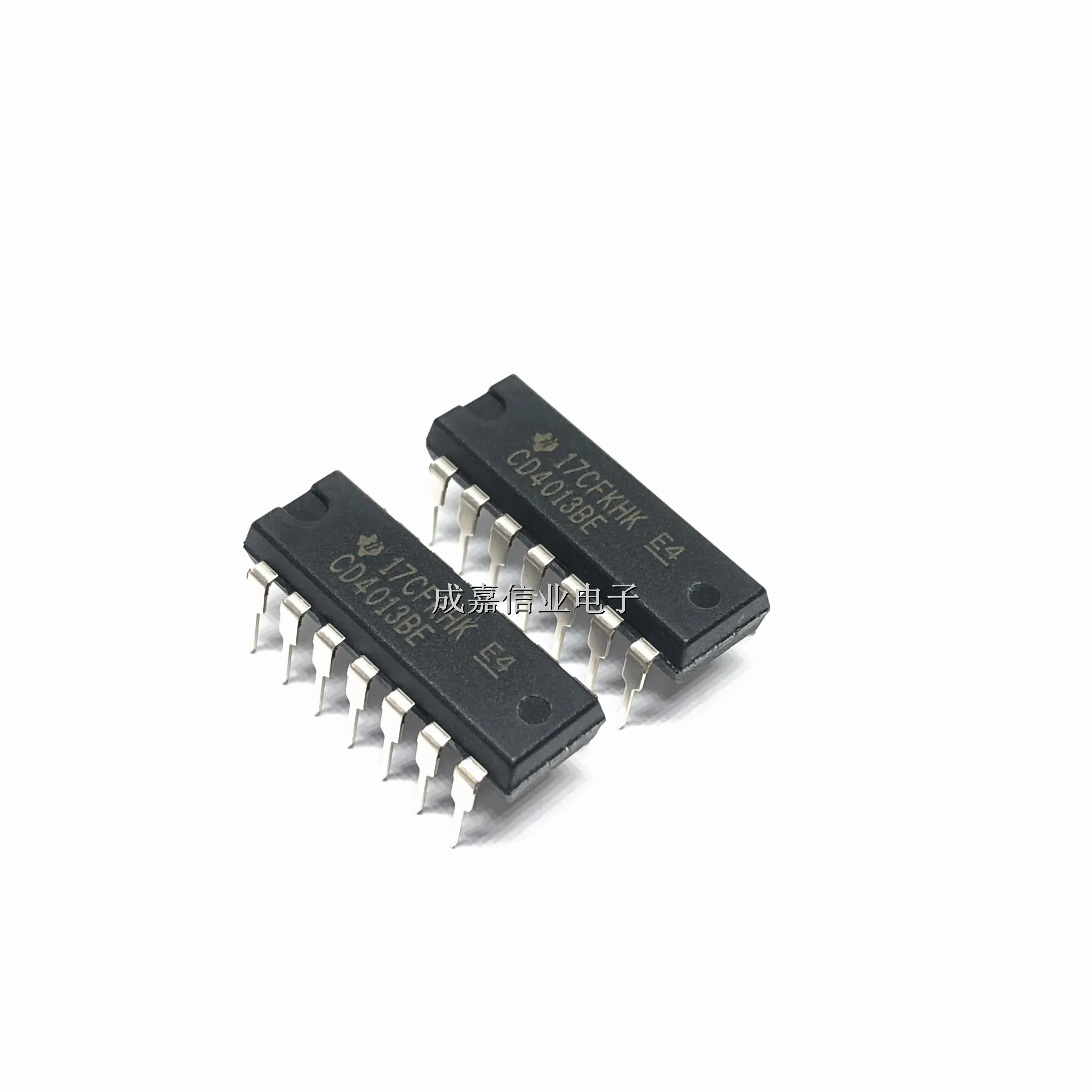 10pcs/Lot CD4013BE DIP-14 CMOS D-Type Flip-Flop 2 Channel 3V-18V Operating Temperature:- 55 C-+ 125 C