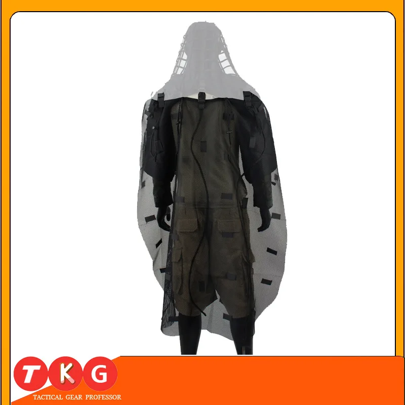 Breathable tactical Geely suit cloak sniper camouflage suit back cover Ghillie Cape  Ghillie Suit Breathable Ghillie Viper Hood 