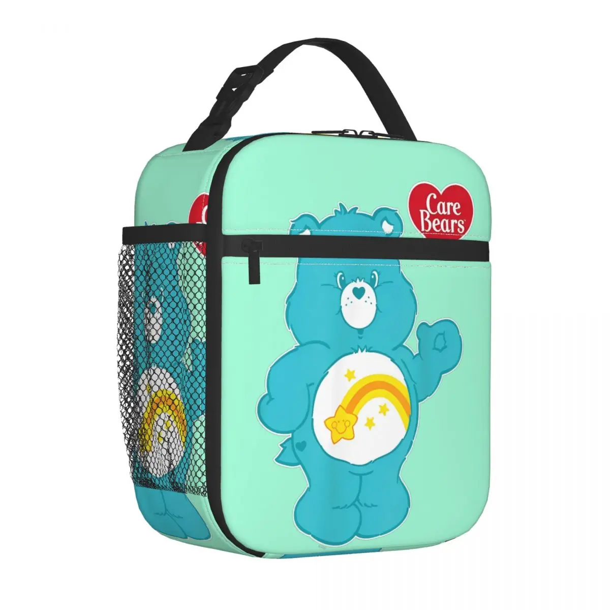 

Care Bears Wish Bear Insulated Lunch Bag Cooler Bag Reusable Meal Container Large Tote Lunch Box Food Storage Bags Office Travel