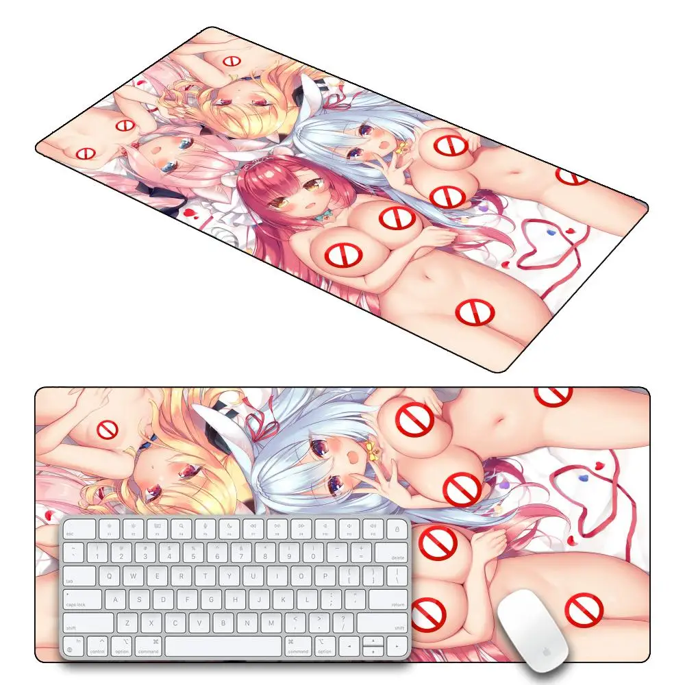 Xxl Sexy Anime Girl Mouse Pad Hentai mousepad E-Sports Big Boobs Desk Mat Computer Large HD Playmat Cute Girl Extended Mousemat #3