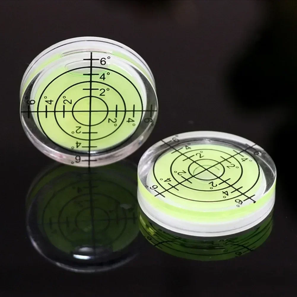 1pc Spirit Level Bubble Mini Round Bullseye Leveller High Precision Bubble Level Horizontal Spirit Level Measuring Tool 32mmx7mm
