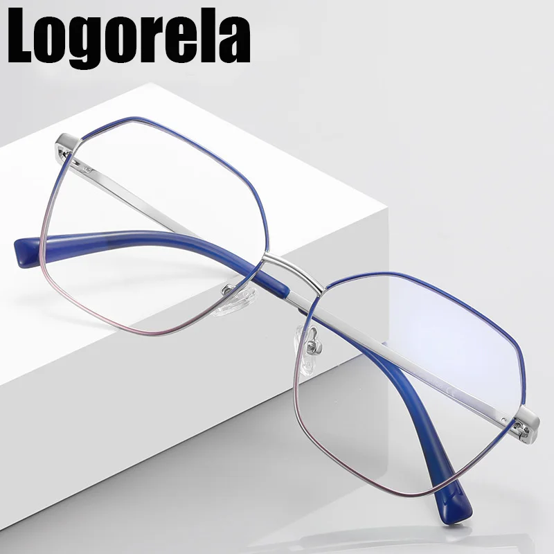 

Женская оправа для очков Logorela, из сплава, новинка 3090, очки по рецепту, винтажные очки Polygo, оправа для очков при близорукости