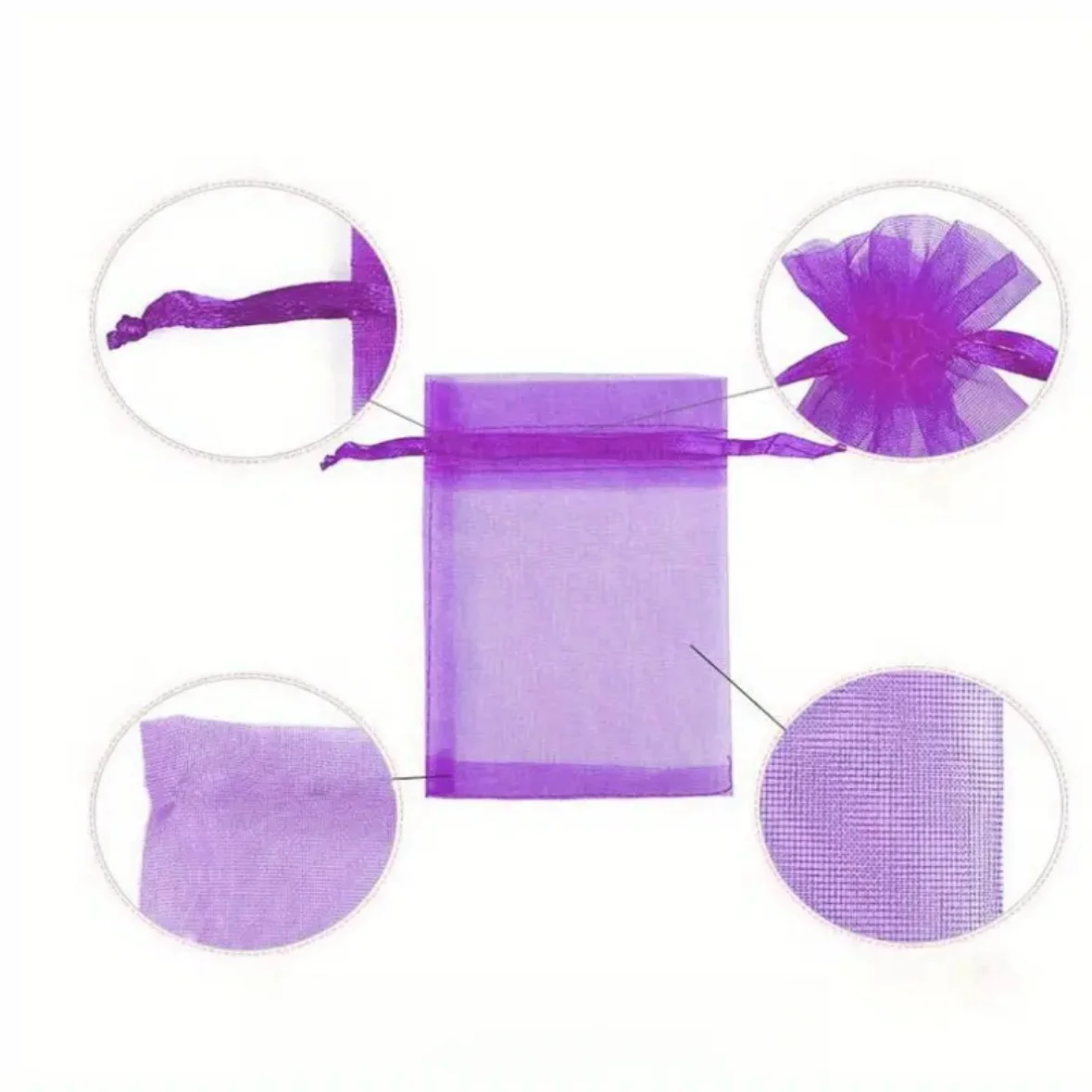 20 Stück/Lot Organza-Geschenktüten, zuziehbare Netzbeutel, bunte Geschenktaschen für Schmuck, Ornamente, Süßigkeitenverpackungen, Hochzeits- und Partydekoration – Detail 5