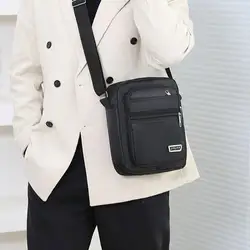 Simple Casual Mini Crossbody Bag Men's Oxford Messenger Phone Side Sling Bag Husband Chest Pack Small Sling Messenger Handbags