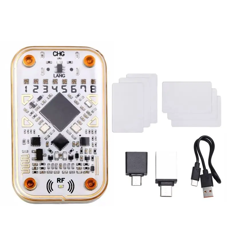 Chameleon Ultra RFID Smart Chip Reader+3XCUID/UID Card Smart Card Emulator 125K 13.56Mhz IC ID Card Decode Tool-Y41A
