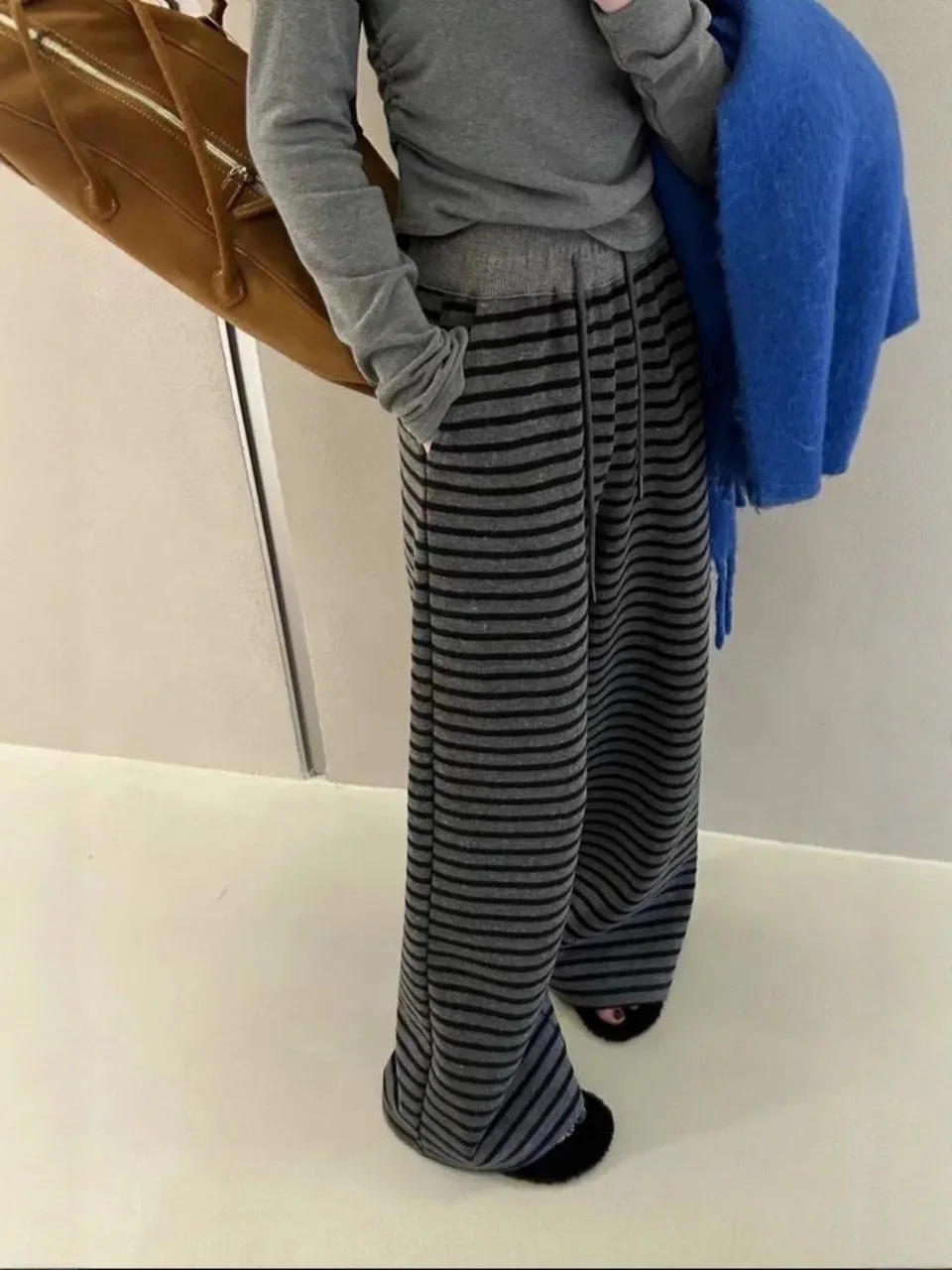 

Широкие брюки в стиле бохо, женские зимние флисовые ребристые плюшевые лоскутные брюки, широкие вельветовые многослойные подкладки, женские бархатные атласные брюки в стиле ретро