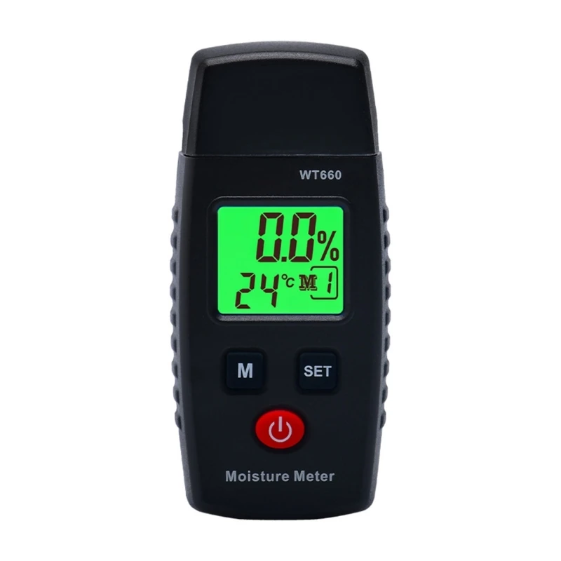 

M17D Digital Display Humidity Tester Measuring Tools Two Pins Hygrometer Damp Detector Moisture Meter