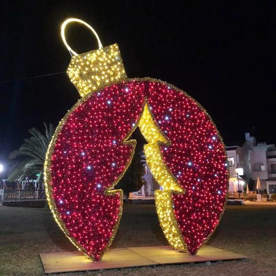 so-IP68 waterproof large outdoor lighted Christmas balls/holiday lighting/motif lights can be customized！