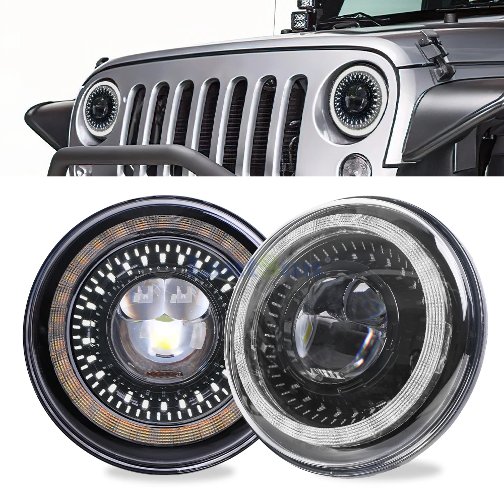 Lantsun J406 LED headlight for jeep for wrangler JK 2007-2017