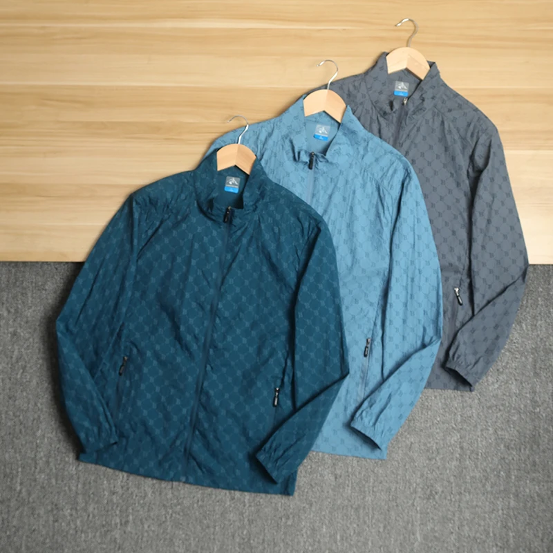 

Lightweight Breathable Waterproof Outdoor Men's Sun Protection Casual Collar Jaet Spring Summer Versatile Faionable Cis...