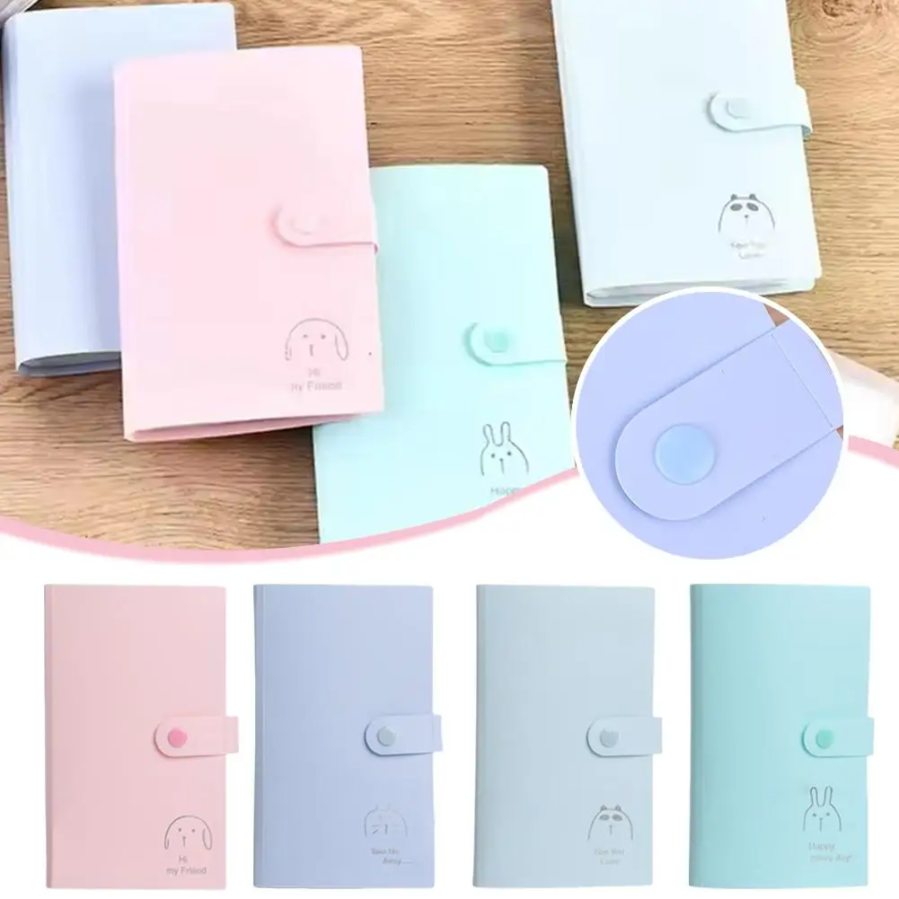 ハイエンド 120 小さなカード収納ブック Kpop スターフォトカードフォトカード収納チケット透明ページブックビジネス Ca Colle H4K7