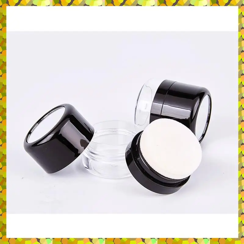 AGLH Пустая рассыпчатая коробка для пудры, коробка для пудры для макияжа, портативная зеркальная коробка для рассыпчатой пудры, зеркальная основа для путешествий своими руками