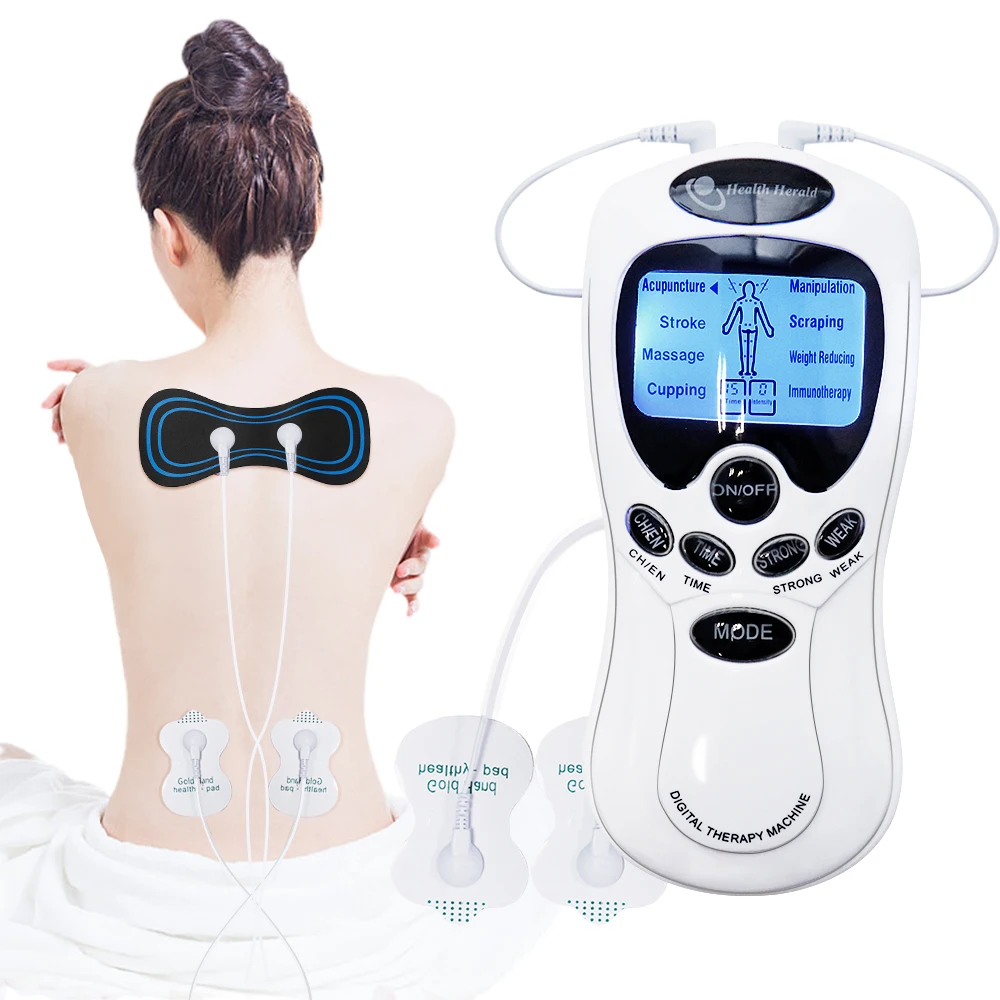 

8 Modes EMS TENS Massager Physiotherapy Pulse Acupuncture Body Massage Device LCD Display Electric Muscle Stimulator Relax