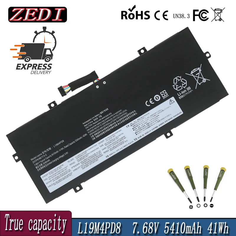 ZNOVAY 41WH L19M4PD8 Laptop Battery for Lenovo Yoga Duet 7-13IML05 2-in-1 IML 2020 2021 Series L19C4PD8 5B10X87836 SB10X87837