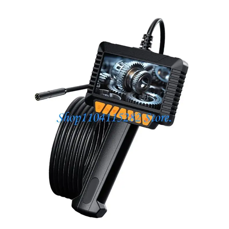 Waterproof 4.3 Inches LCD Screen Borescope With 8mm Diameter For Industrial Pipe Line And Auto Repair Visual Inspection
