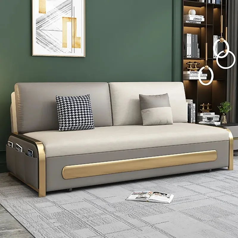 

Storage Folding Sofas Double Multifunction Luxurious Multifunction Sofas Wooden Living Room Divano Soggiorno Di Lusso Furnitures