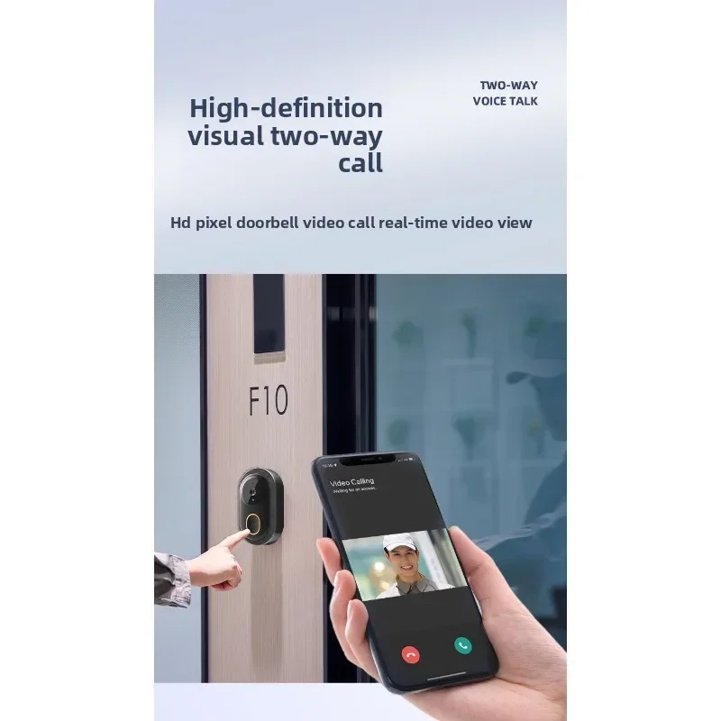 جديد أمن الوطن عن بعد جرس باب يتضمن شاشة عرض فيديو ذكي لاسلكي كشف الإنسان اتجاهين الاتصالات عالية الوضوح للرؤية الليلية