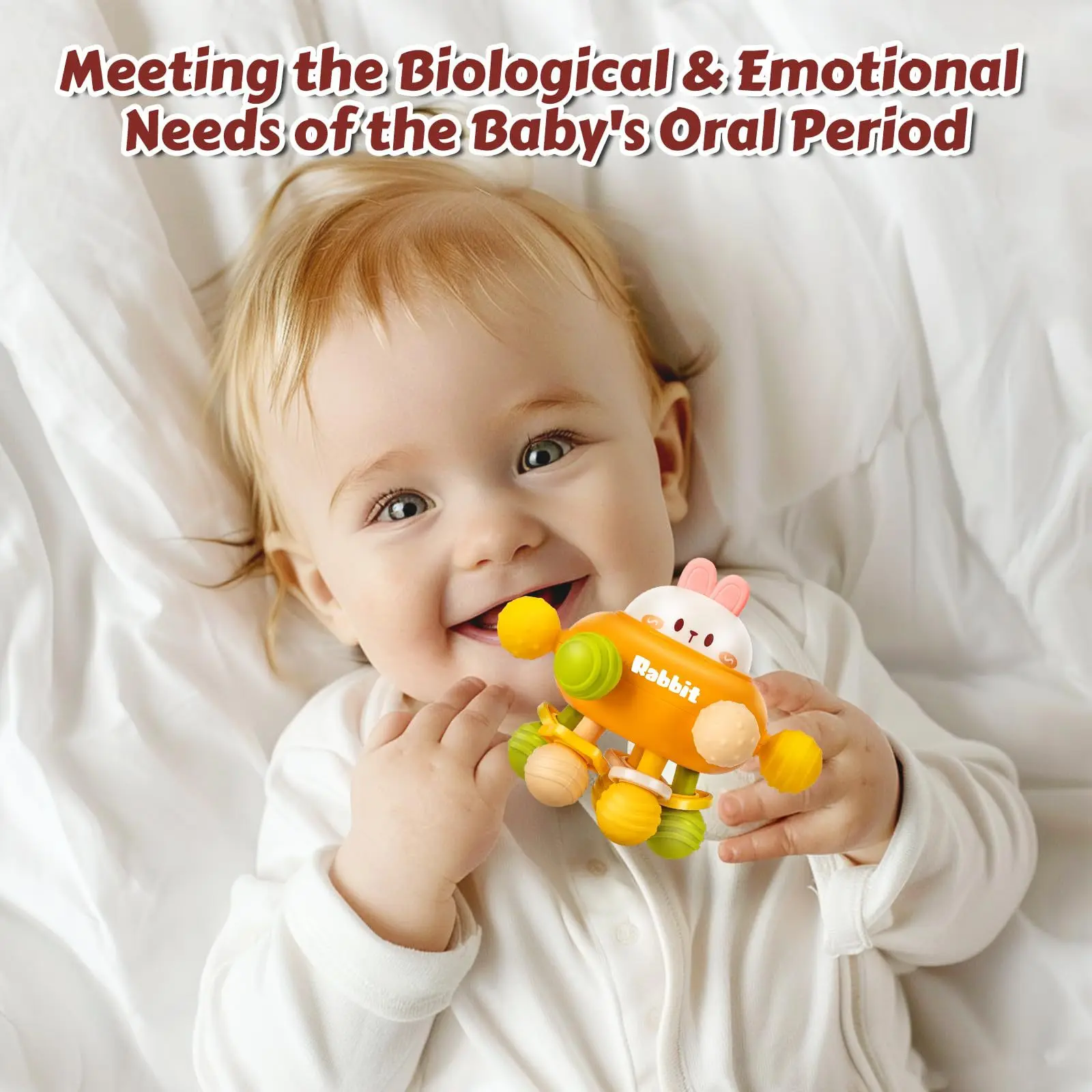 ألعاب التسنين للأطفال ألعاب مونتيسوري الحسية خشخيشات استيعاب الكرة لعبة سيليكون للرضع ألعاب تطوير النشاط للأطفال #3