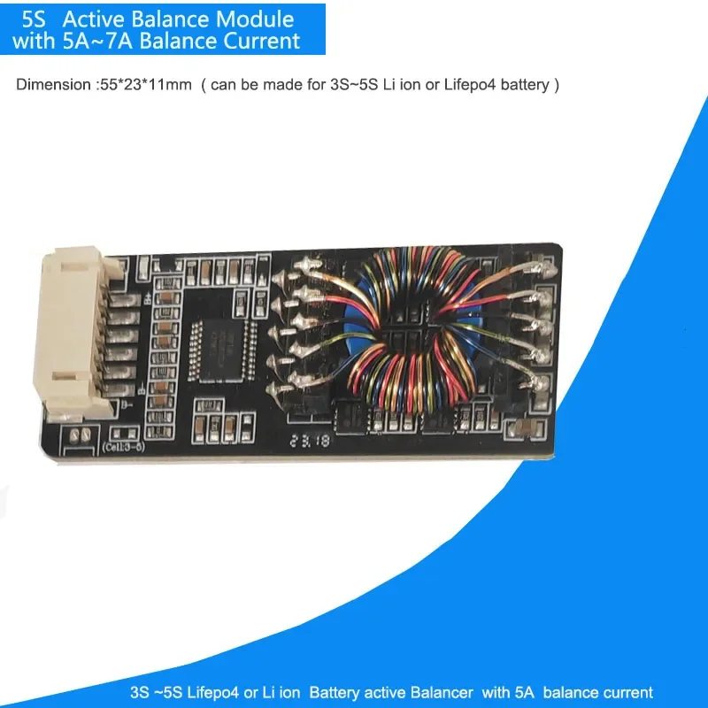 4S 12V Lifepo4 Battery active Balancer and equalizer of 14.6V Battery System with 5A Balance current