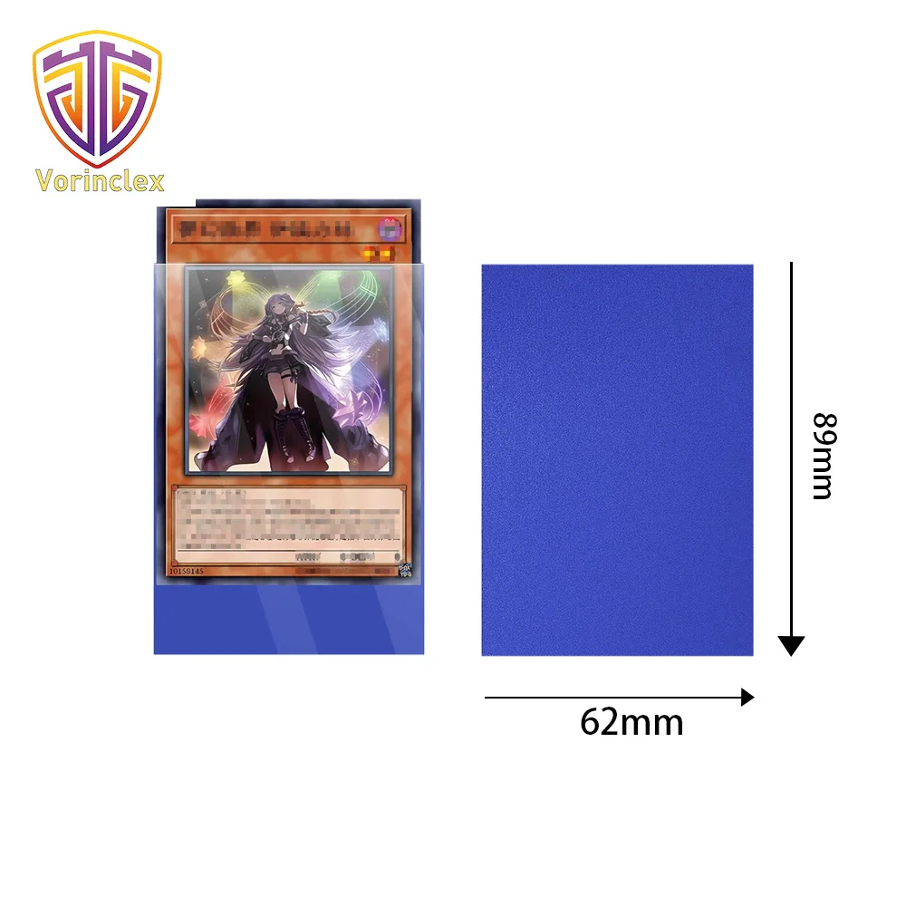 100PCS 62x89mm Frosted Soft Card Sleeves Top Loader Soft TCG Protector for YGO Japanese Size Trading Cards