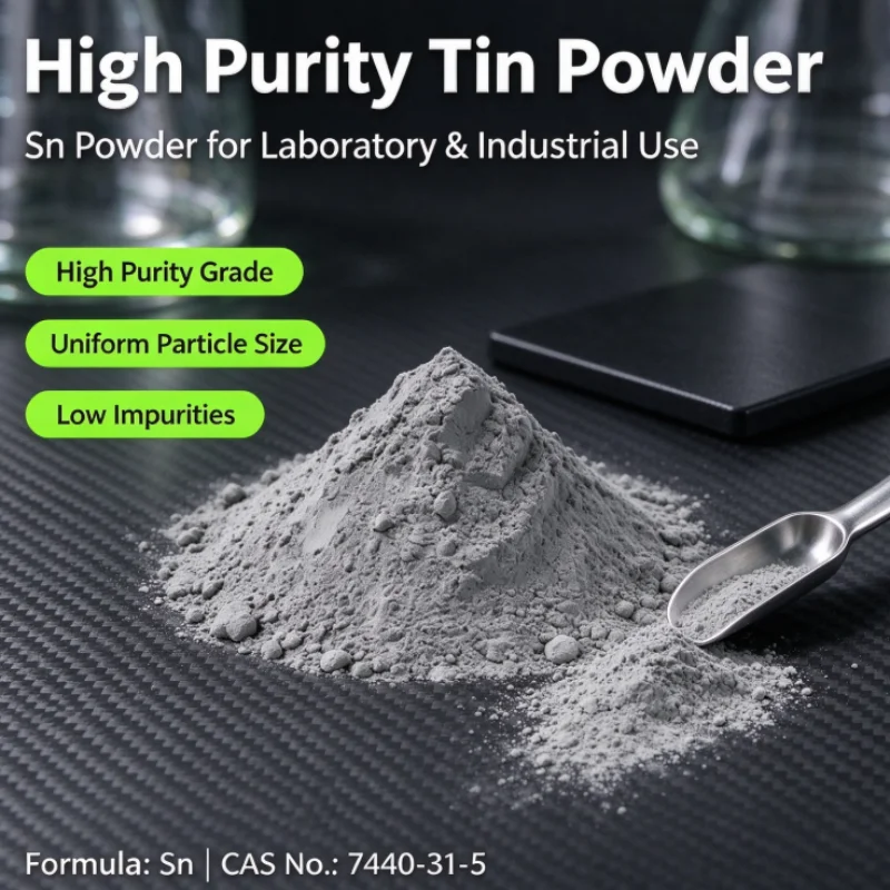 High Purity Ultrafine Tin Powder, Micron & Nano Spherical Atomized Sn Powder for Wood Inlay Metal Craft