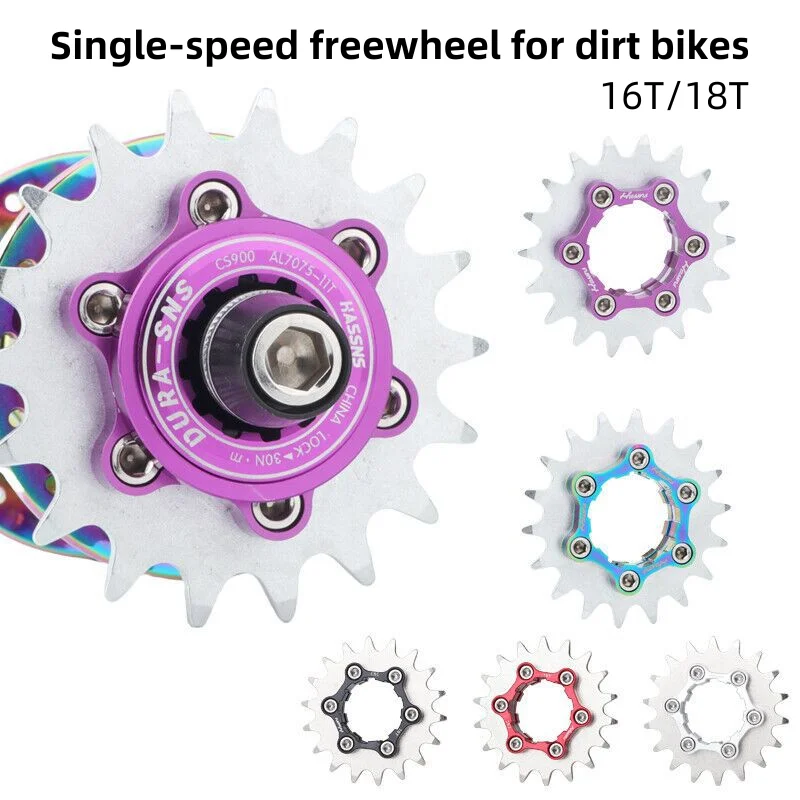 Single Speed Bicycle Cassette Kit K7 HG 13T-22T Bike Flywheel for AM BMX Soil Slope Truck 8-11 Speed Compatible