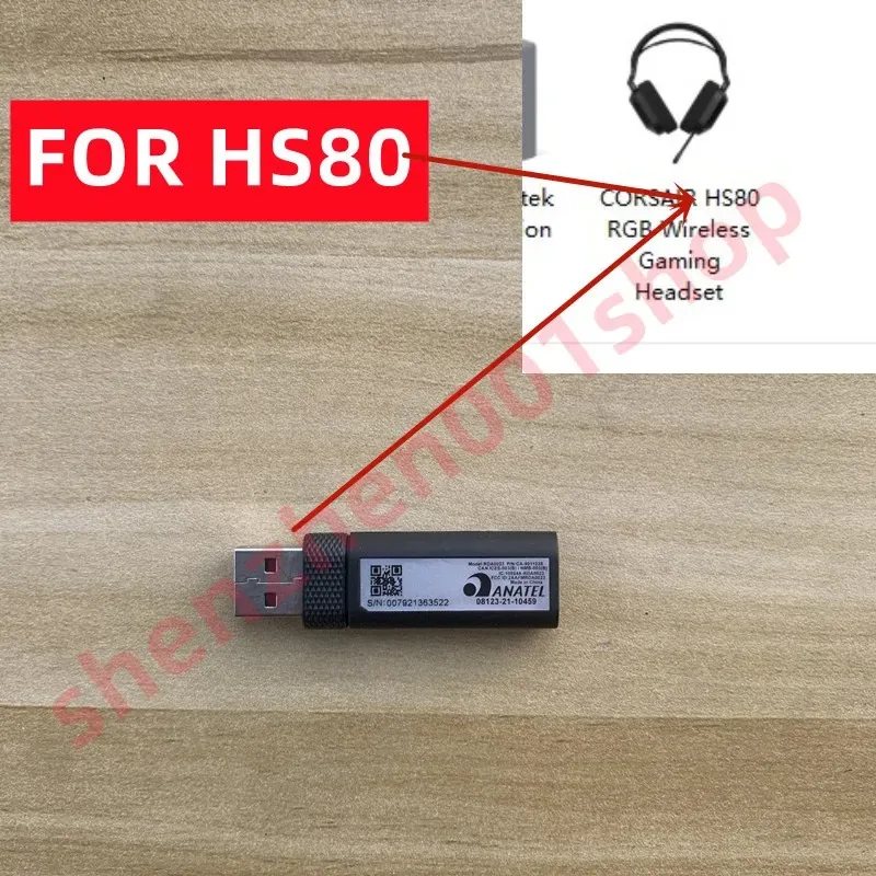 

USB Dongle Single Receiver for Corsair HS80 Wireless 、HS80 MAX（HS80 and HS80 max Incompatible with each other）-Multiple options