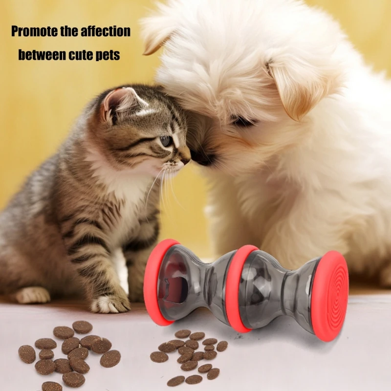 

Interactive Pet Roller Toy Rolling Dumbbell Leaking Puzzle For Canines