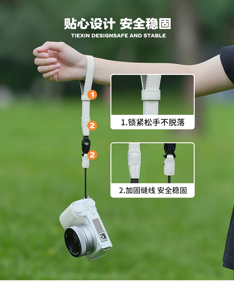 Camera Wrist Strap for Ricoh GR3; Sony ZV1M2; Canon G7X3 Quick Release Hand Strap; Fuji Nikon Accessories CCD