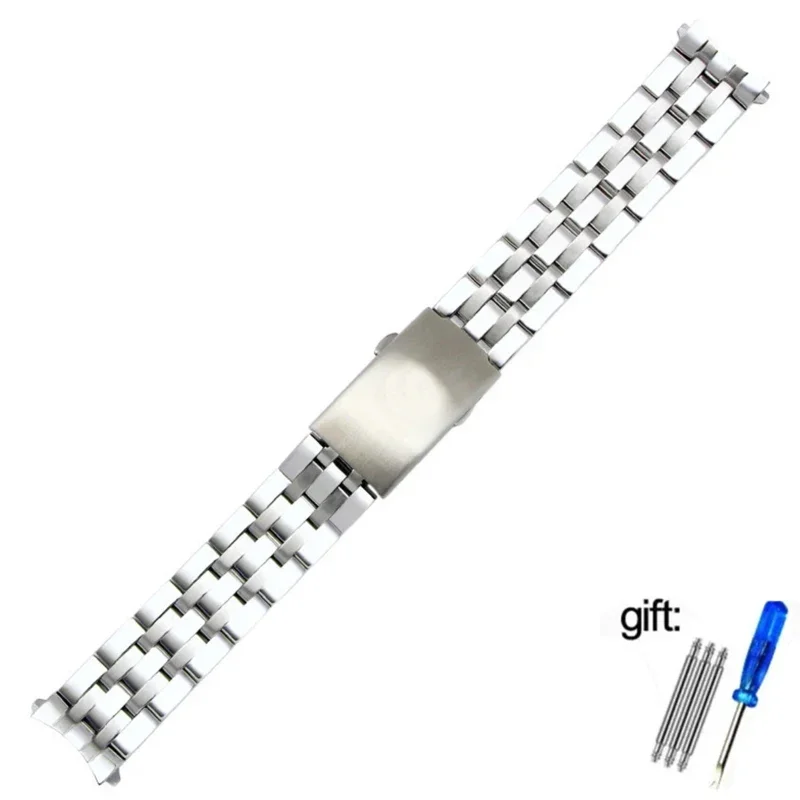 티쏘 T035 T17 T014 T055 시계용 스테인리스 스틸 시계줄 버터플라이 버클 스트랩 손목 팔찌 19mm 20mm 시계줄