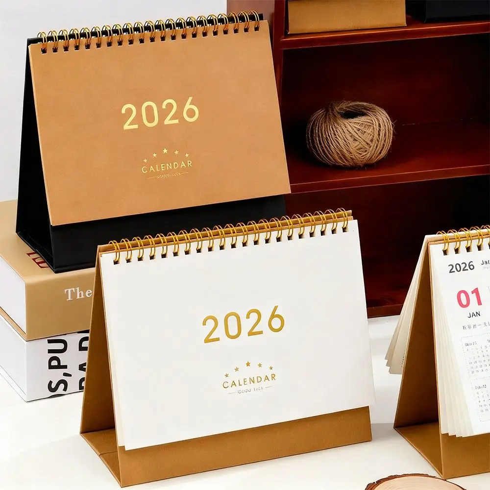 

Useful 2026 Desktop Paper Calendar Multi-function Home Decor Planner Scheduler Notebook Yearly Agenda Organizer Home Office