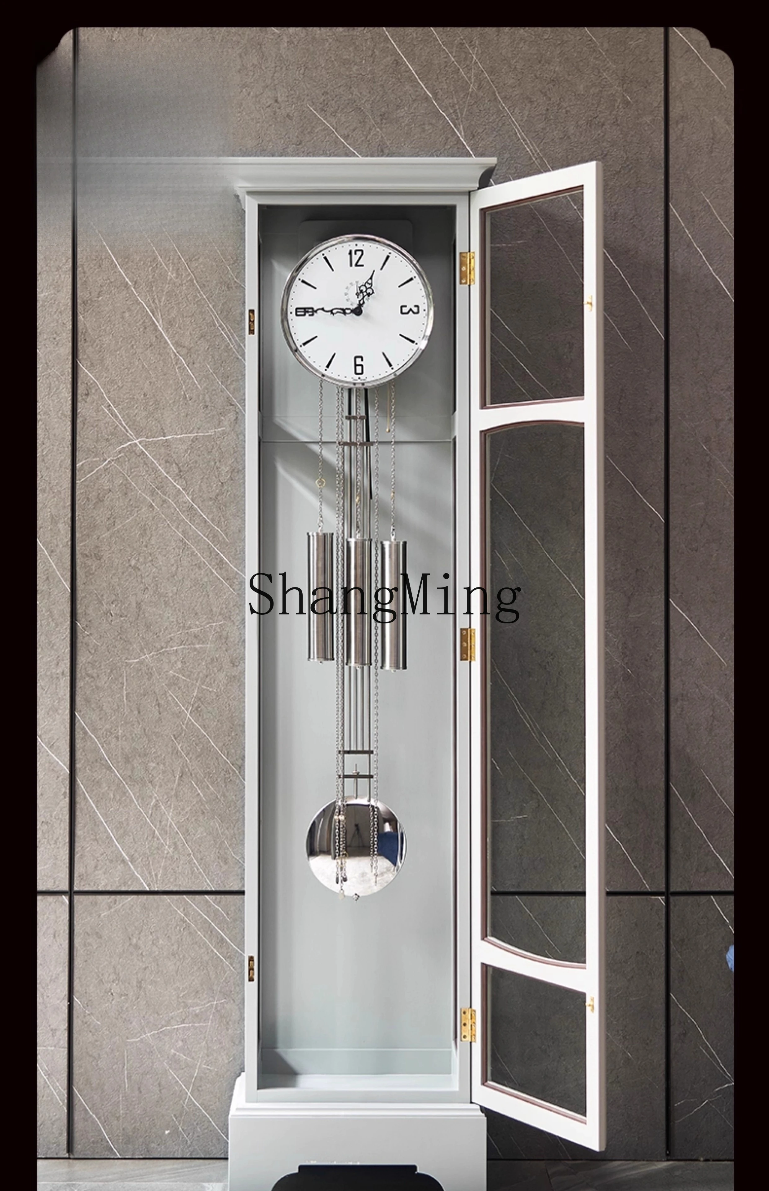 

CL Creative Vertical Floor Clock Living Room Home Modern Light Luxury Desk Clock Fashion Simple Pendulum Clock