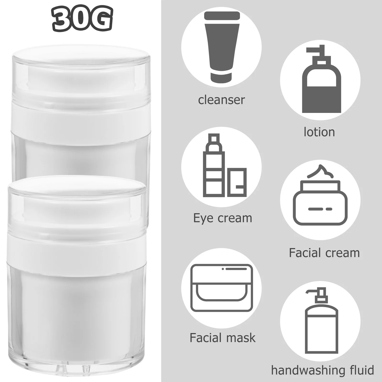 2 pçs dispensador de bomba recarregável vazio loção garrafas creme pequeno com frasco plástico viagem mal ventilado