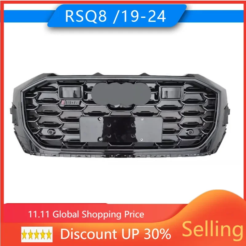 Car Front Bumper Grille Grill For 2019-2024 Audi Q8 Hot Rod Auto Salon upgrade RSQ8 ACC auto Racing grills