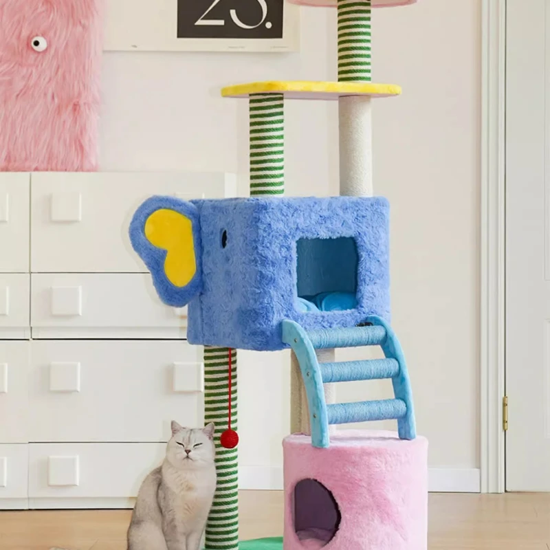 

Cat climbing frame Cat nest Tongtian pillar jumping platform Large warm does not occupy an area