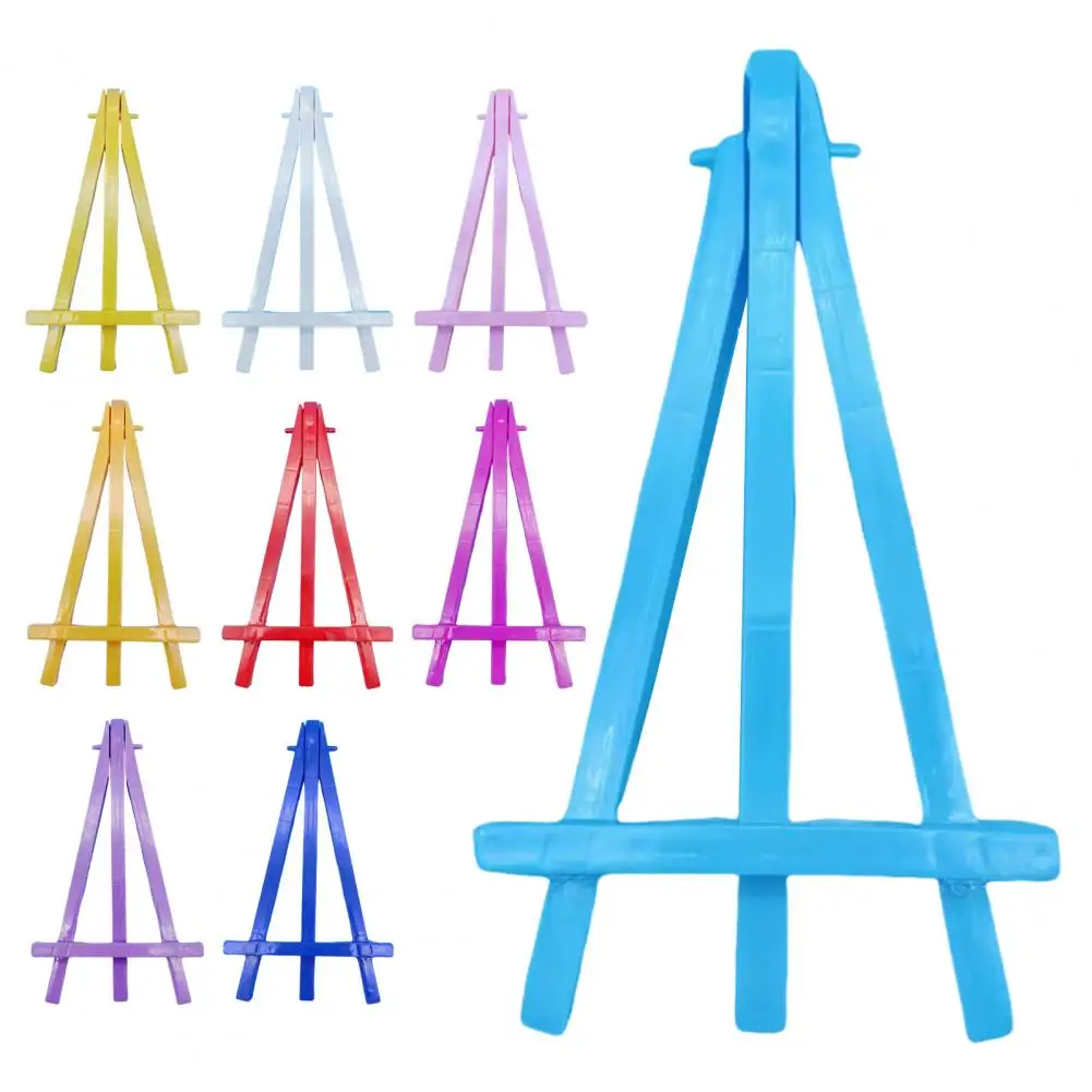 Triangle Easel Set of 5 Mini Plastic Sketching Easels for Kids Art Display Triangle Holder Stand Artist Easels Bright Colors