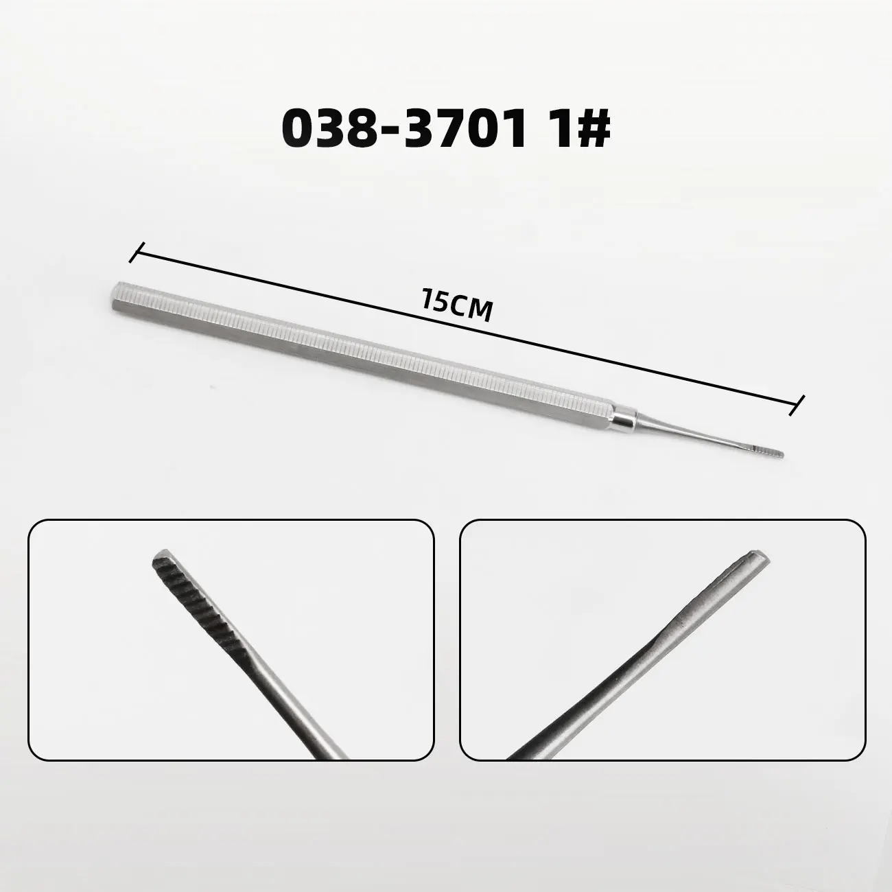 TJDent Dental Surgical Periodontal File Medical Stainless Steel Root Planing Instrument for Calculus Removal & Surface Smoothing