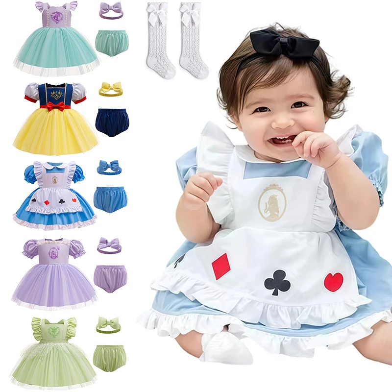 

Fairy Toddler Girl Romper Halloween Cosplay Princess Communion Birthday Party Jumpsuit Baby Clothing Christmas Newborn Clothes