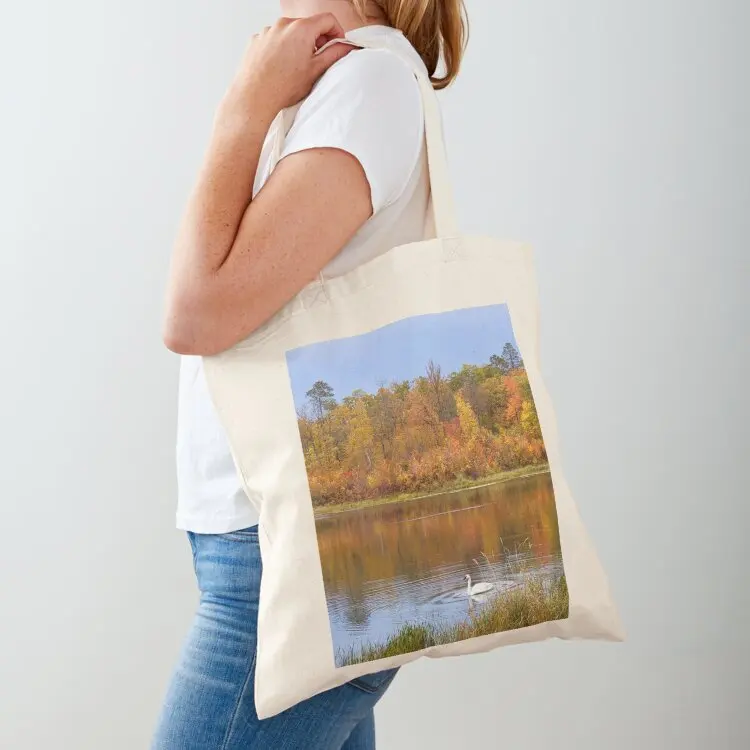 Itasca State Park Trumpeter Swan on October 3, 2022 Tote Bag