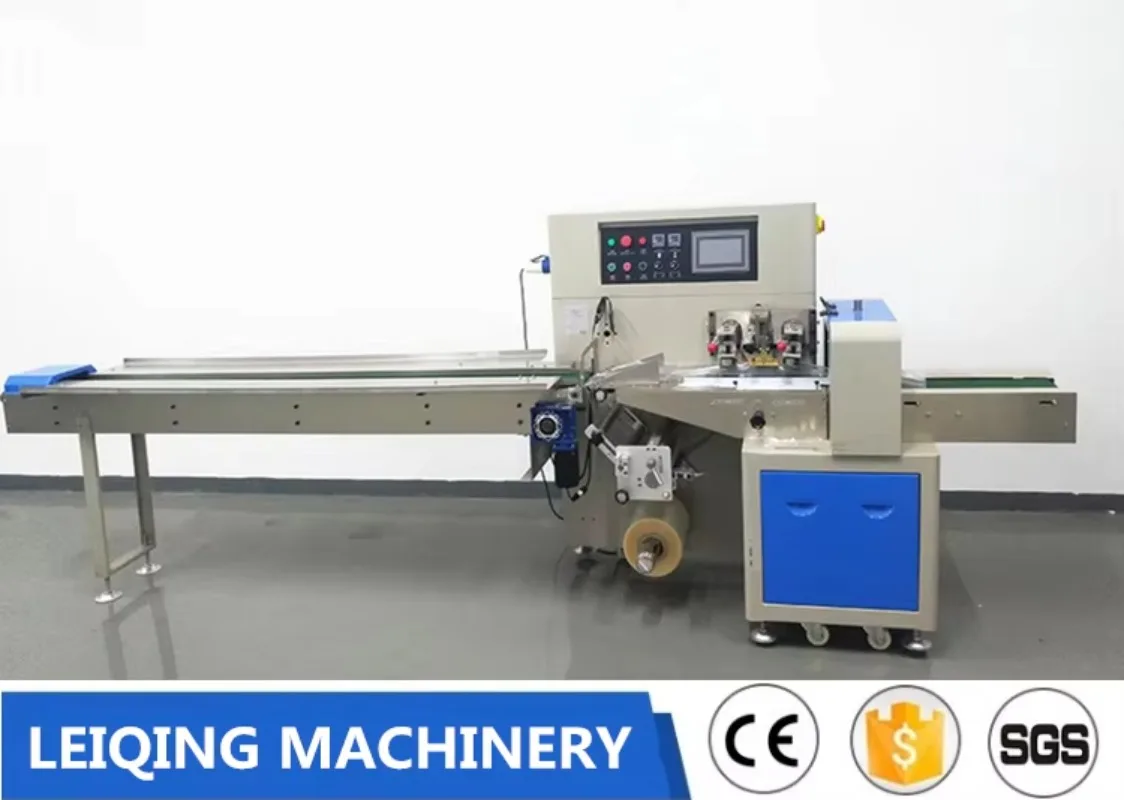 New Automatic Horizontal Automatic Flow Packing Machine for Candy/Flow Automatic Individual Face Mask Packing Machine